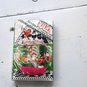 Vintage 7 UP playing cards 1980's  fishbowl with red dots as mascot made in usa